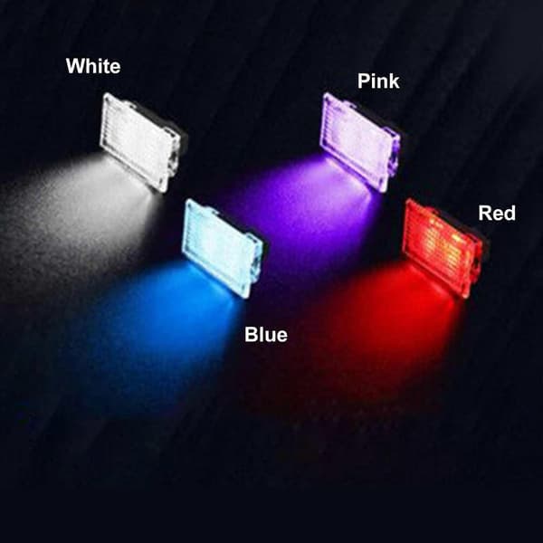 Tesla Model 3/Y/S/X Ultra-bright LED Interior Lighting Kit - Trunk Light, Door Light (4 pcs/set) - 6000k Red Red
