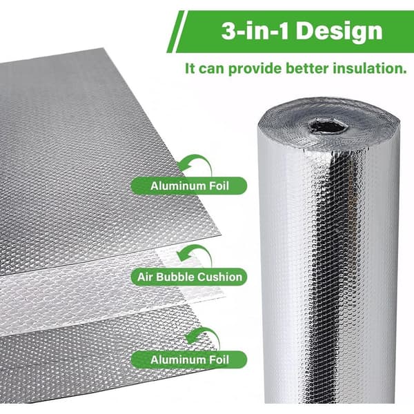 5m x 0.6m Aluminium Thermal Insulation Roll – Reflective Radiator Foil – Reduces Heat Loss – Easy Installation
