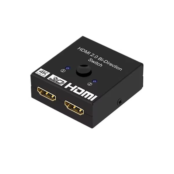 HDMI-switch 4k @ 60hz Tovejs Splitter HDMI-switcher 2 i 1