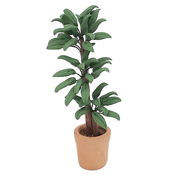 Mini Hus Simulerings-plante Mini Potteplante Model Miniature Grønt Ornament 9X1.5X1.5CM