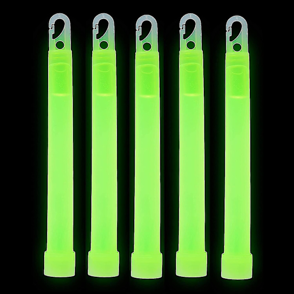6 Tuuman Hohtavat Tikut Paksu Neon Valot Yksittäin Pakattu Nauhoilla UV Juhla Tarvikkeet Juhla Hohtaa Pimeässä Leirintä Tarvikkeet 5kplmonivärinen