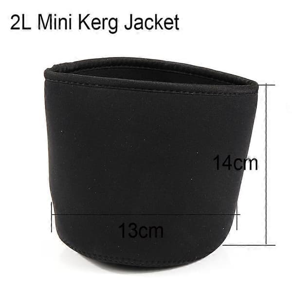 Neoprene Parka Keg Jacket for 2L 5L Mini Beer Keg, Keeps Beer Colder, Homebrew