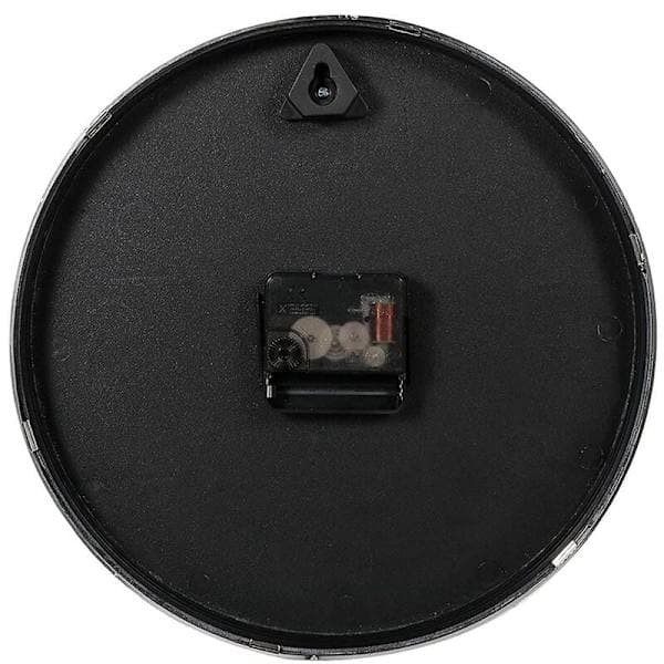 Premium Silver Väggklocka, Väggdekor, Modern Tyst Väggklocka för Hemmakontor Kök (25cm, Silver)