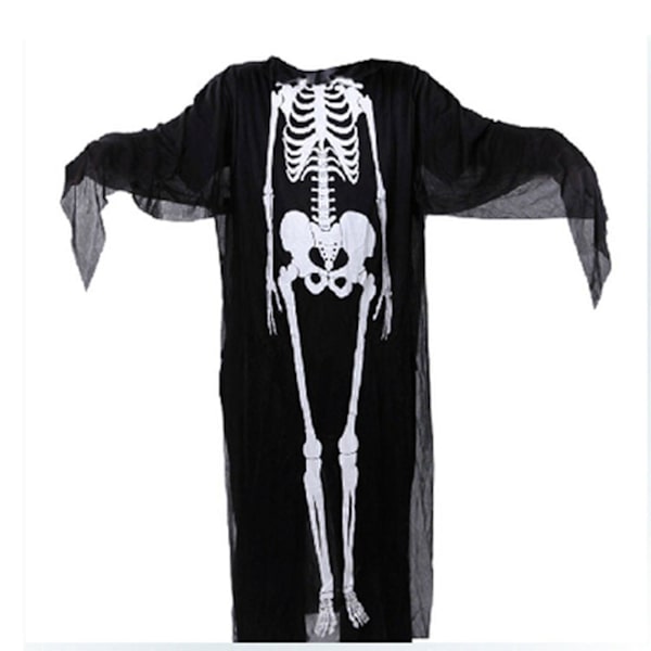 Aikuisten ja lasten kauhujuhlatarvikkeet Halloween-luuranko -luurankotakki KauhupuheetM