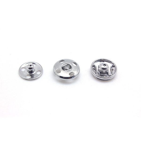 20 Set Metalliska Snap-knappar för Klädlagning - 1,2 cm Metalliska Snap-fästen