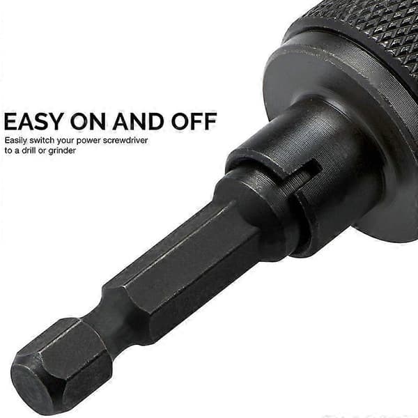 4-pack Drill Chuck Quick Change Adapter Mini 3-Jaw Drill Chuck Screwdriver Adapter Electric Drill Conversion Chuck Set
