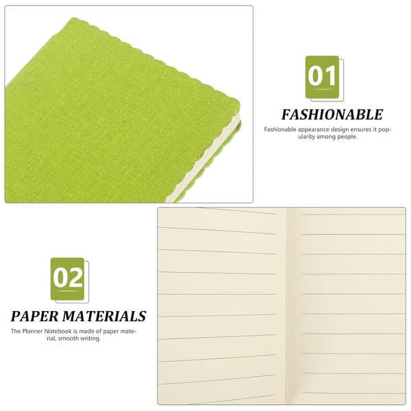 Pocket Notebook A6 Lined Small Portable PU Leather Softcover Memo Notepad