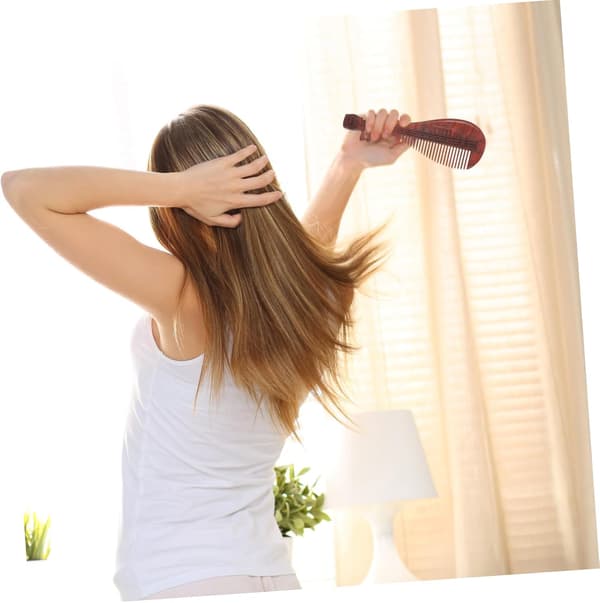 Träkam, fintandad, utredande, hårbottenmassage, valnöt för kvinnor, män, stylingborste