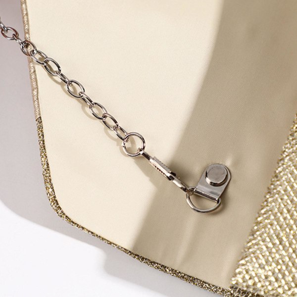 Kvinders Flap Aften Taske Glitter Clutch Håndtaske Party Skulder Crossbody Tasker