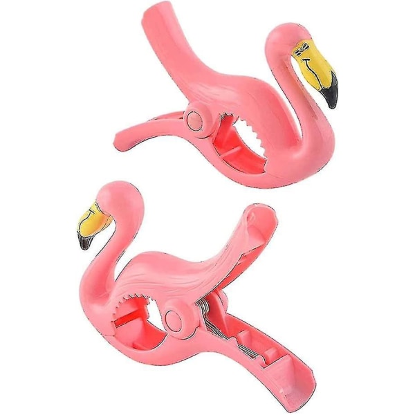 Aurinkotuolin muovinen tuulilasipidike Muovinen Flamingo Clip kylpypyyhekiinnike 4 kpl