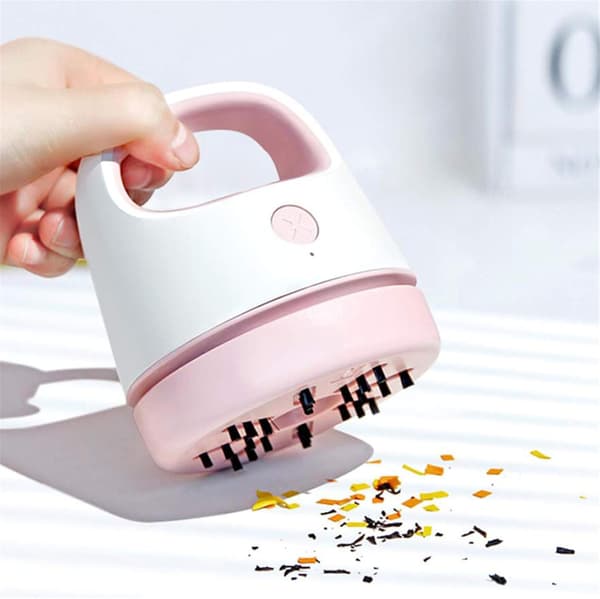 Mini USB Genopladelig Håndholdt Støvsuger (Lyserød)