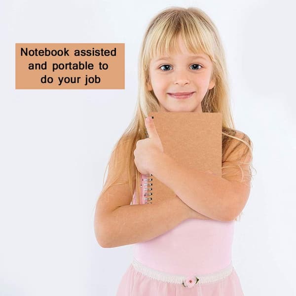 A5 Kraft Notesbøger - 120 Sider/ 60 Ark - 21 x 14 cm -