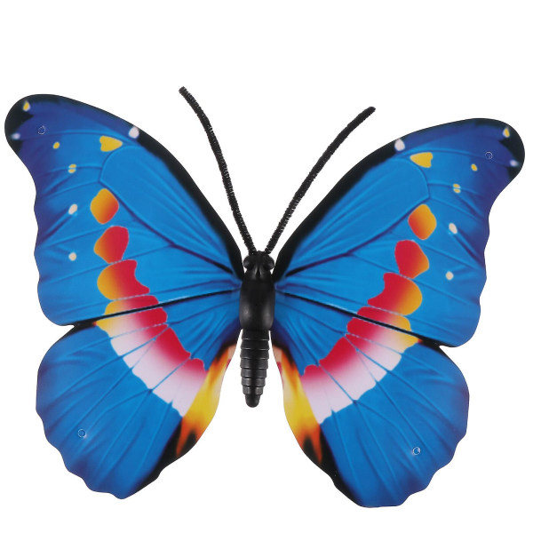 Delikat trädgård Färgglada fjärilar Dekoration Enkellager Hemprydnad Blå40x36x2cm Blue 40x36x2cm