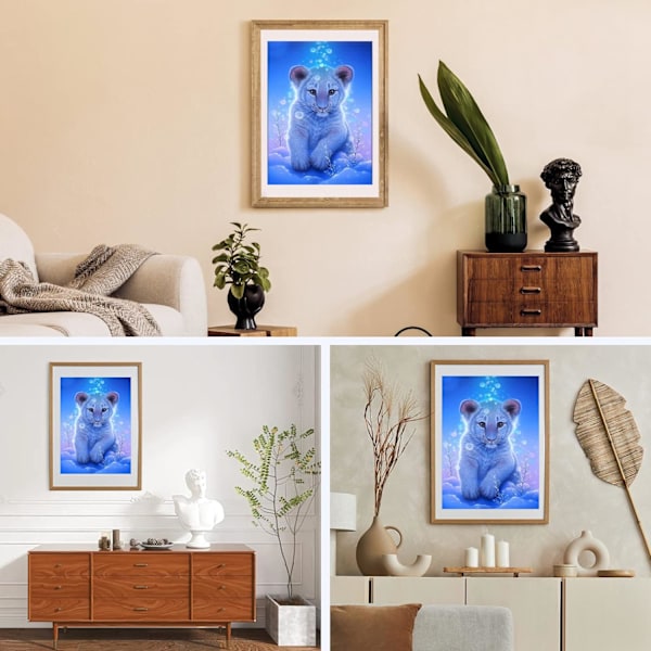 5D Timanttimaalaus Tiikeri, Eläimet Täysi Timanttimaalaussetti, DIY Timanttimaalaussetti, Timanttitaiteen Käsityö Kangaskäsityöt Koti Sisustus
