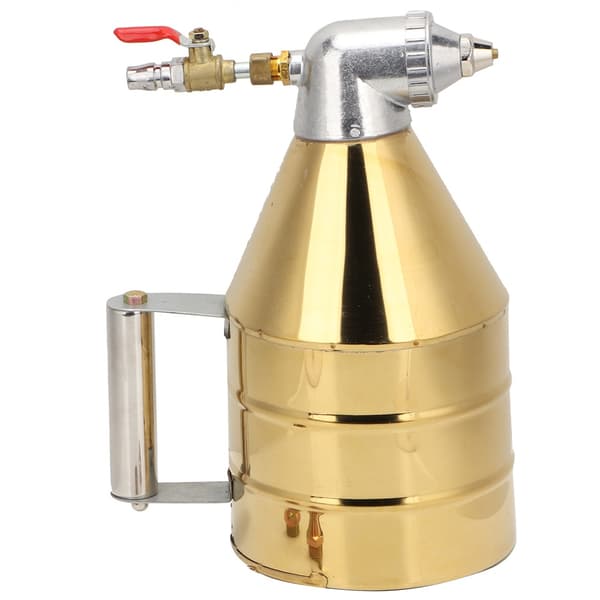 Copper Powder Paint Gun Gravity Feed Paint Sprayer with 2 Nozzles for Wall (Non-Adjustable)