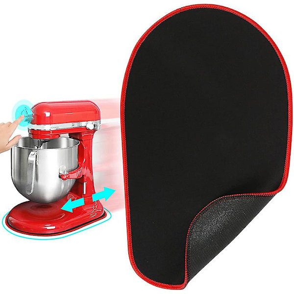 KitchenAid Mixer Mover Artisan Stativmikser Blender Antislippute, Gummipute For 4,5-5 L/6-8 L Benkeplater L Rød kant
