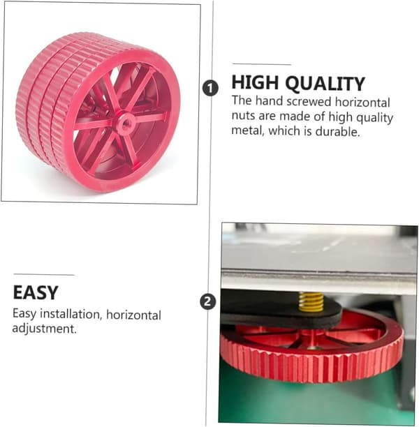 Printed Leveling Nut Kit for Printers Hand Leveling Kit DIY Printer Parts Metal Material Suitable