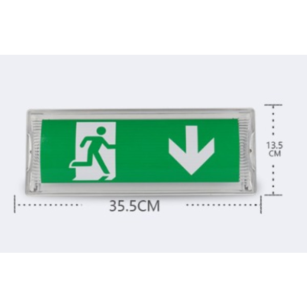 Autonomt sikkerhetslysblokk 3 timer belysning IP65 200Lm 6500K 27LED