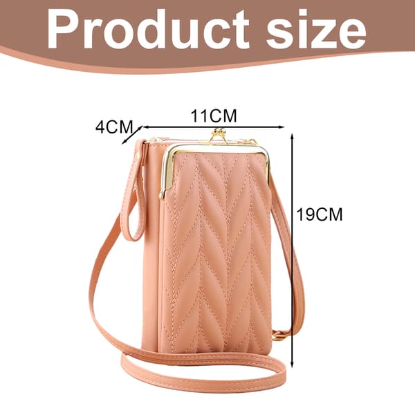 Crossbody-väskor för kvinnor, mode mobiltelefon axelväskor, korthållare plånboksväska