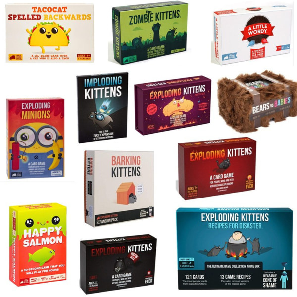 Partyspel Kort Explosion Katt Explosion Lingwen Explosion