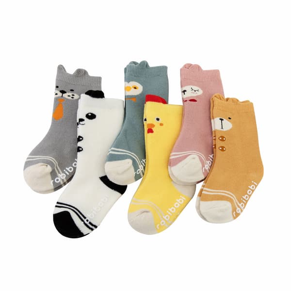 Ultra-thick high children's socks (5-pack) baby blend,
