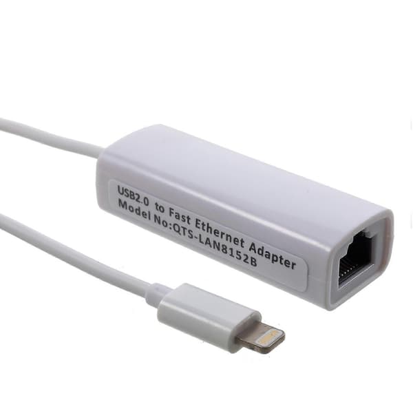 Lightning 8Pin - RJ45 10/100Mbps Ethernet Lan -verkkosovitin Nopea Internet-sovitinkaapeli