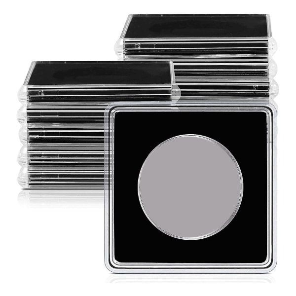 20 Myntbeholdere for Sølvdollar, 2 x 2 Halvdollar Myntbeholder, 30,5 mm