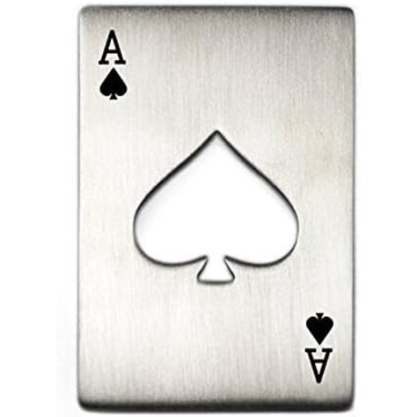 Kredittkortstørrelse Casino Poker-formet flaskeåpner (1)