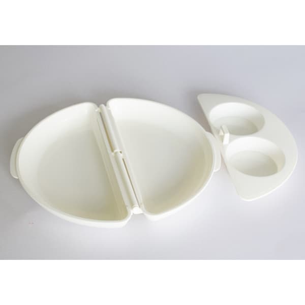 Simple Breakfast Set - Omelette Pan and 2-Hole Egg Poacher (Microwave)