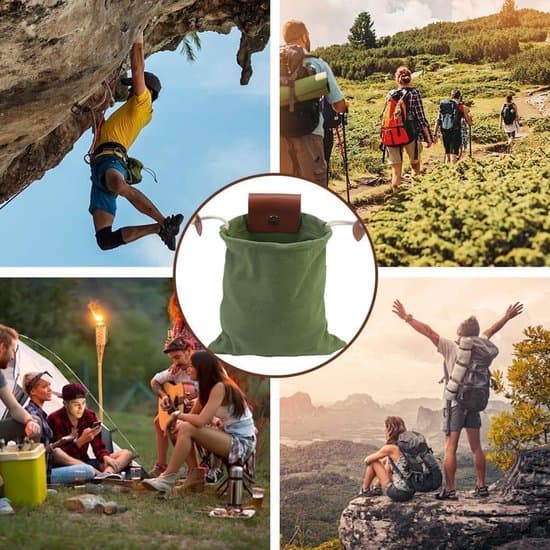 Samlingspose – Udendørs Frugtplukkepose – Vokset Lærred Samlingspose – Foldbar Læder Taljetaske med Snøre – Multifunktionel Plukkepose