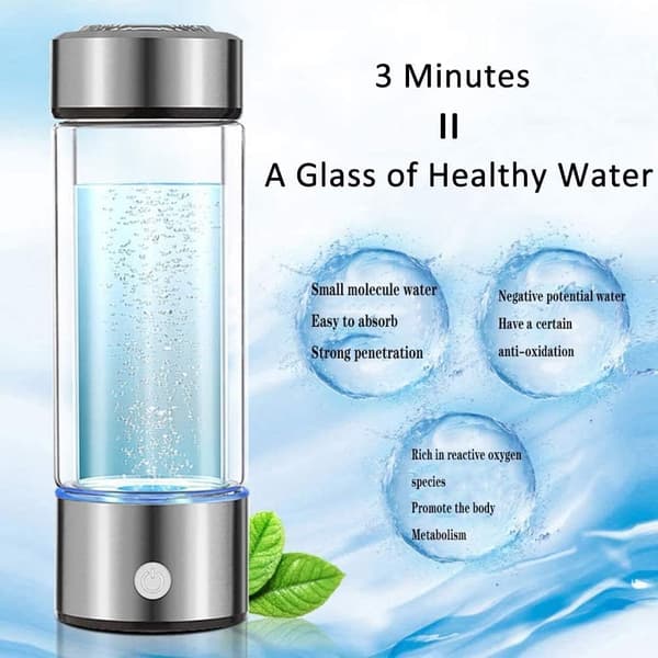 Health Cup Alkaline Ionizer Generator USB Rechargeable Electrolysis Generator Ionization Bottle Weak Alkaline Cup
