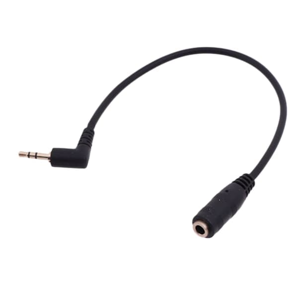 2,5 mm han til 3,5 mm hun Aux Jack Audio Stereokabel Lydforbindelsesadapter