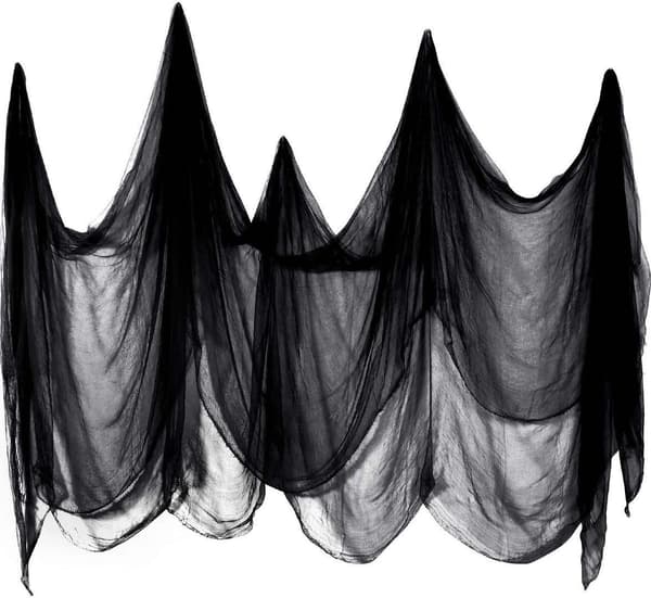Halloween gaze sort spundet garn Ghost Festival polyester bomuld D
