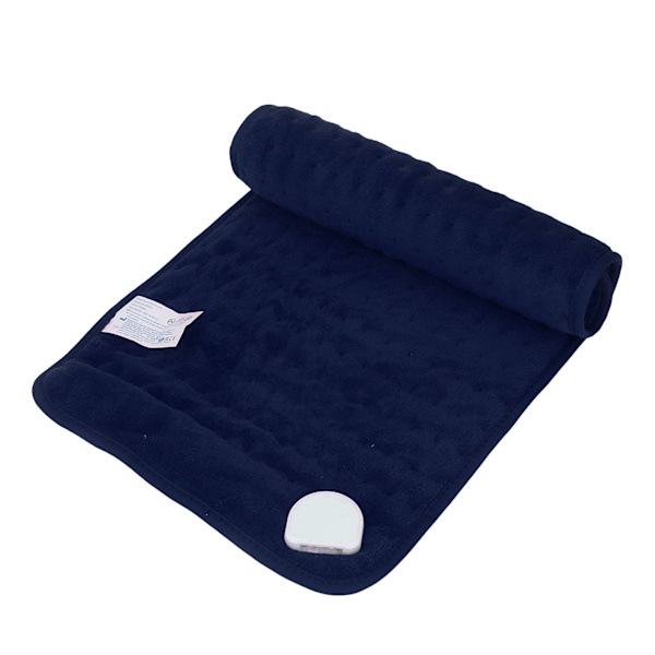 Heated Blanket 30x60cm with Timer, 6 Temperature Settings, EU Plug AC220‑240V, Blue