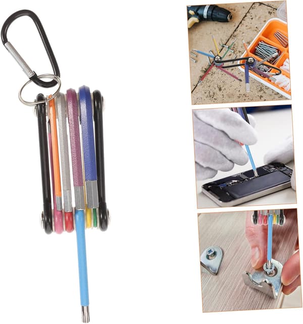 2 Sets of Wrenches Folding Bicycle Screwdrivers Mini Wrenches Folding Bicycle Hand Repair Tools