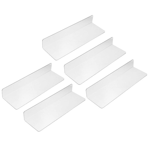 5 kpl Kirkkaat Hyllyt Kaappihyllyn Järjestäjä Kaapin Jakajat Supermarketin Hyllyn Jakaja Laukun Järjestäjä Kaappi 25X7X6CM