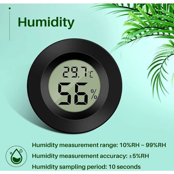 3-pack hygrometer termometer digital LCD-skärm fuktighetsmätare