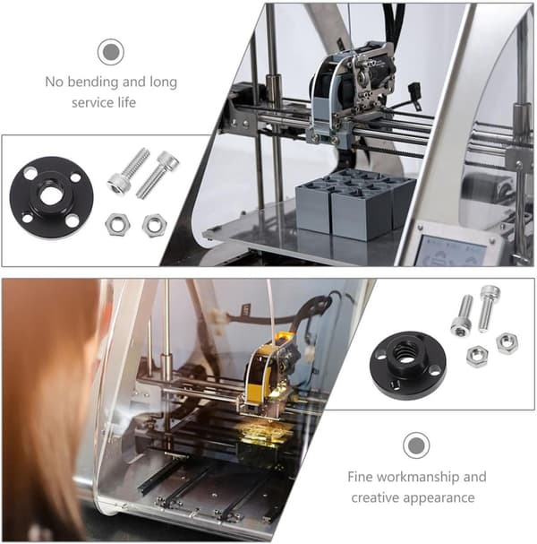 2 sæt Pom-møtrikker til printer-ledskruemøtrik til Prusa-dele printertilbehør