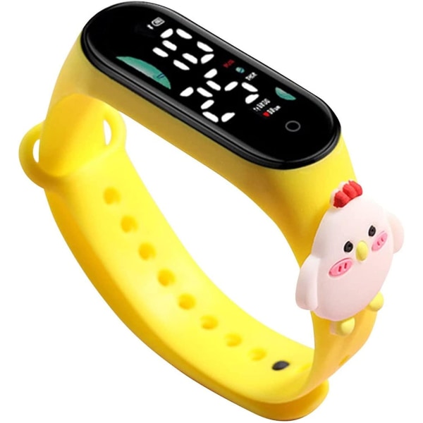 Led digital watch, tecknad vattentät watch, elektronisk sport watch för tonåringar Kids Chick