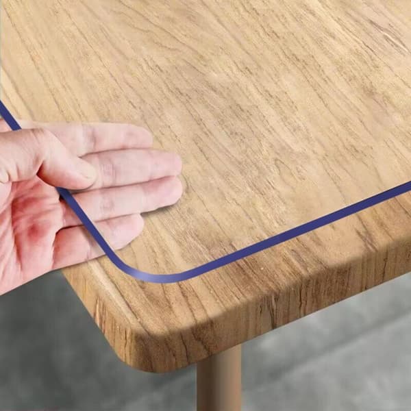 Thick transparent tablecloth 40 x 120 cm, waterproof and washable transparent table protector, transparent PVC tablecloth