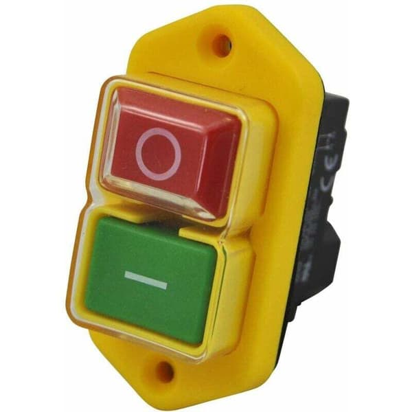 Integrert bryter - 230V spenningsfri bryter KJD17 B/YH02-A 5, vanntett panel, startknapp