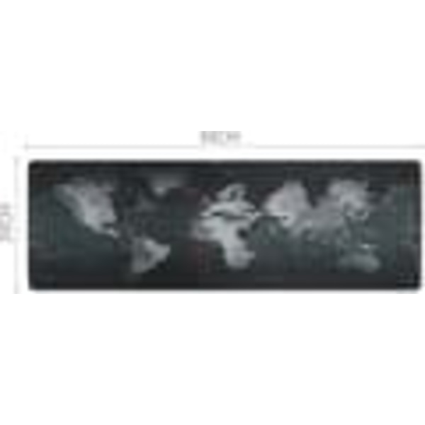 Large Mouse Pad - Gaming - 90x30cm - World Map