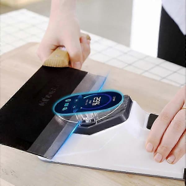 Electric Knife Sharpener in Fine Grinding Open Edge Electric Sharpening Stone Kitchen Utensils Portable Double-Sided Quick Sharpener