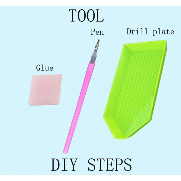 Diamantmålning 5D Diamantmålning Dörr Strand Hav DIY Kristall Strassmålning Full Borr Broderi Hantverk Korsstygn Sovrum