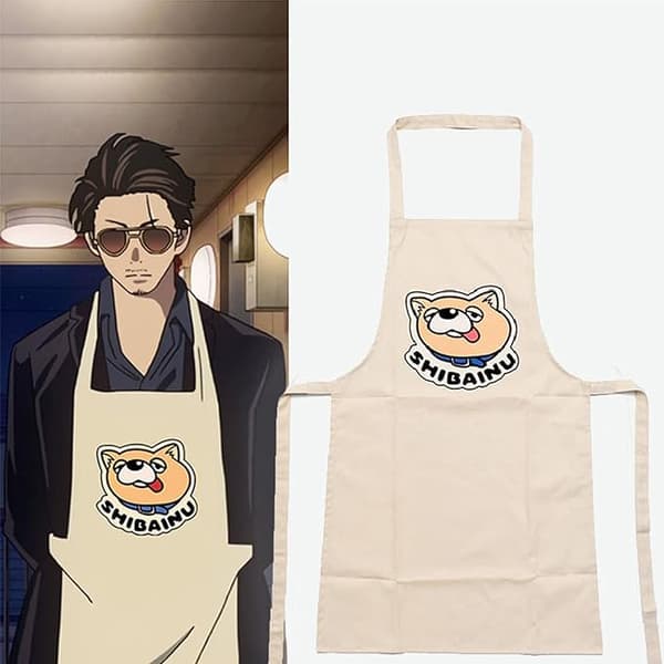 1 st Justerbart Tecknat Cosplay Köksförkläde för Matlagning Bakning Trädgårdsarbete