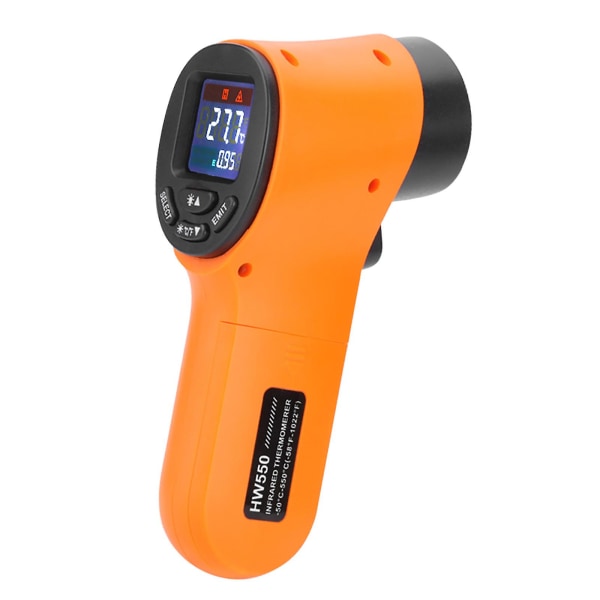 Infraröd termometer Thermal Handhållen digital elektronisk biltemperatur Gul Yellow