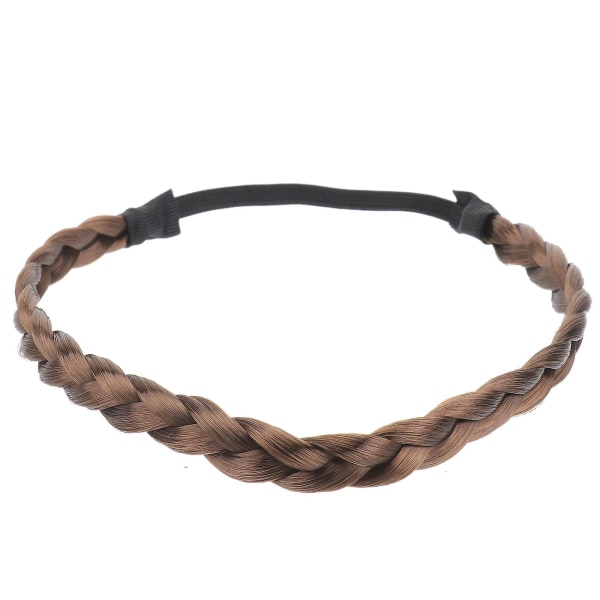 Jente Scrunchies Hår Flettede Bånd Elastisk Hodebånd Kvinner Flettede Hår Hodebånd Elastisk Flette Hodeb Coffee