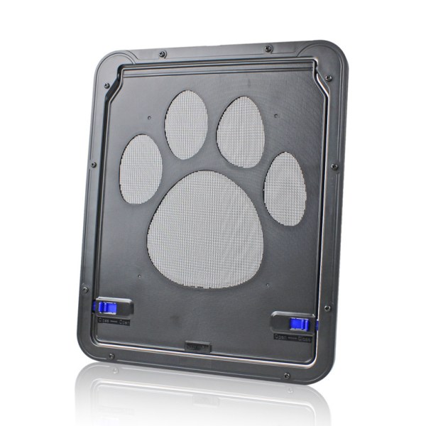 Ownpets Pet Screen Door,Inside Door ,Lockable Magnetic Flap Screen Automatic Lockable Black Door for Puppy Dog and Cat D