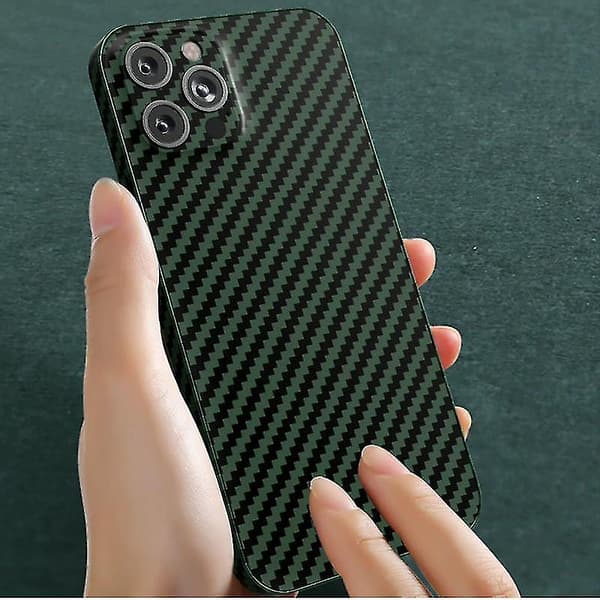 Iphone 14 hiilikuitukuvioinen PC-puhelinkotelo (musta punainen)