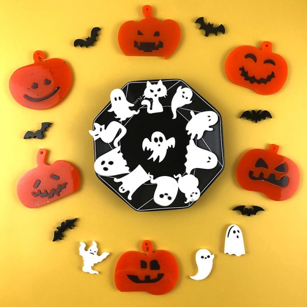 Halloween Pumpkin Spooky Bat Avaimenperä Hartsi Mold Korvakoru Riipus Silikoni MoldB